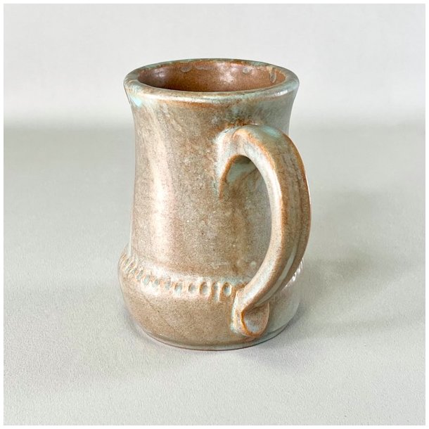 Keramik krus - brun/turkis 