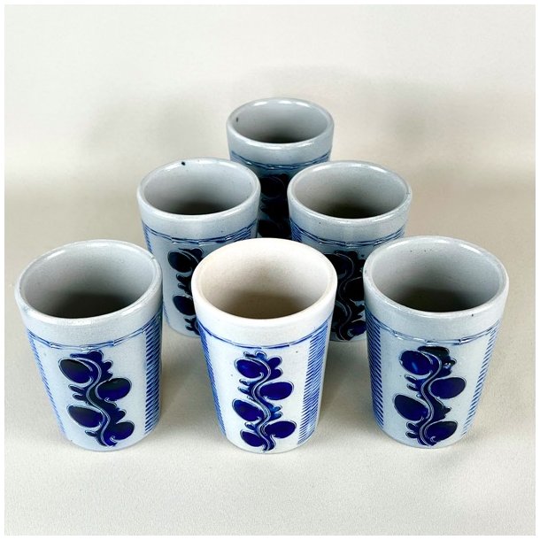 Krus - saltglaseret stentj (st a' 6 stk)