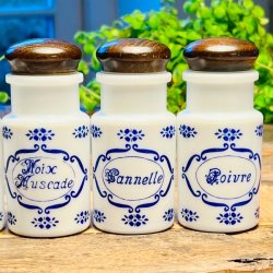 Krydderikrukker (st a' 5 stk) - fransk vintage