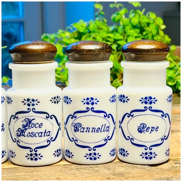 Krydderikrukker (st a' 5 stk) - fransk vintage