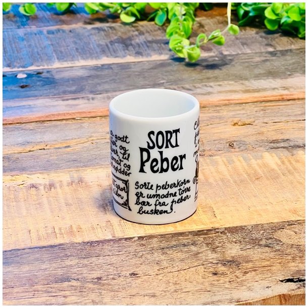 Krydderikrukker - hvid med opskrift