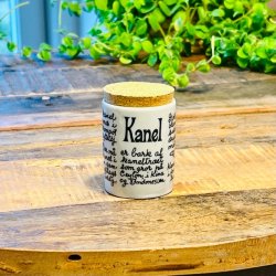 Krydderikrukker - hvid med opskrift