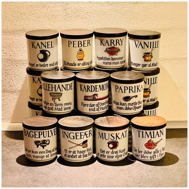 Knabstrup 'ordsprog' krydderikrukker 