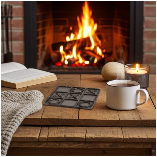 Kryds og bolle spil - metal