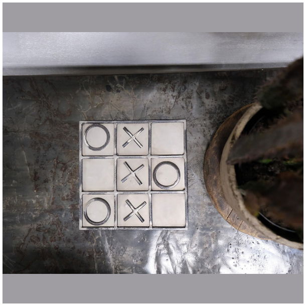 Kryds og bolle spil - metal