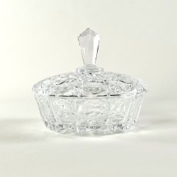 Bonbonniere - krystal, lav med hj top  