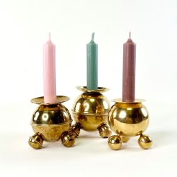 Kuglestager i messing 