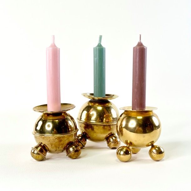 Kuglestager i messing 