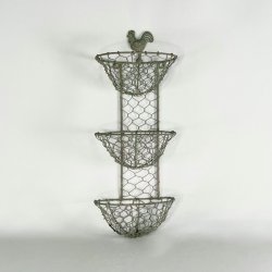 Kurvehylde i fil de fer - fransk