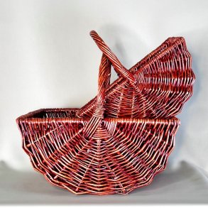 Bykurv i rd pil - 2 strrelser 