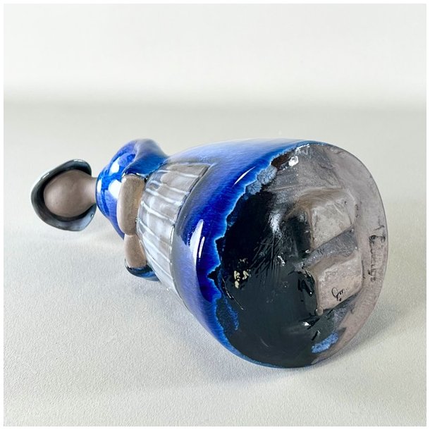 Elsi Bourelius kvindefigur - bl, stor