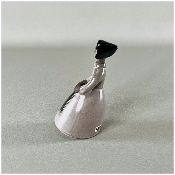 Elsi Bourelius kvindefigur i keramik - lille, lysebrun