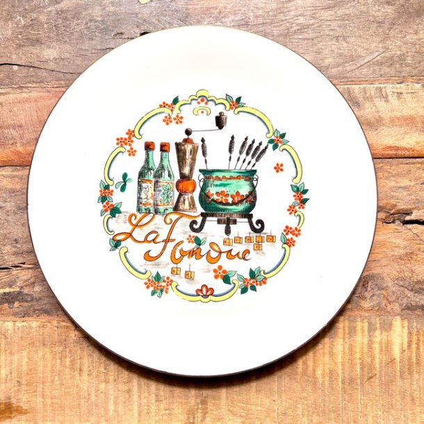 Tallerken - ostefondue 