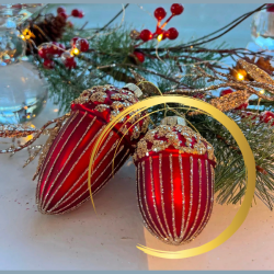 Julekugle - grankogle, lille 