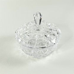 Bonbonniere - krystal, lav med hj top  