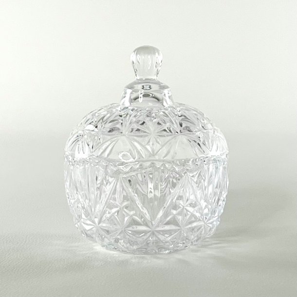 Bonbonniere - rund med stjernemnster (nr. 1)