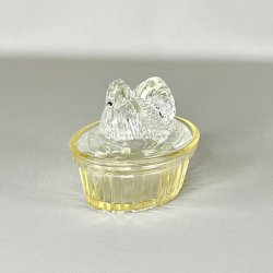 Hnekrukke i glas, gul/klar