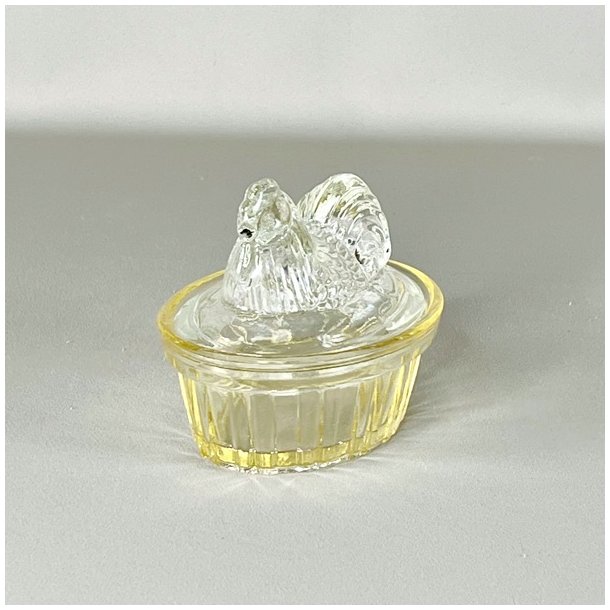 Hnekrukke i glas, gul/klar