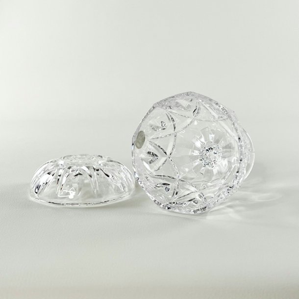 Bonbonniere - rund p fod, RCR krystal 