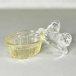 Hnekrukke i glas, gul/klar