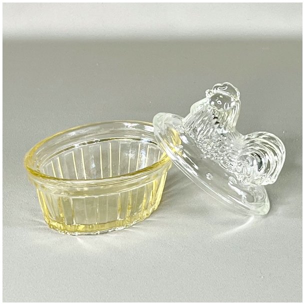 Hnekrukke i glas, gul/klar