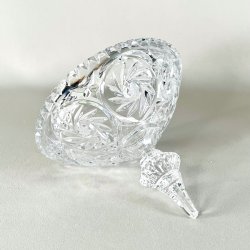 Bonbonniere - krystal med spir, XL