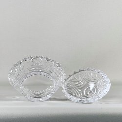 Bonbonniere - lille, let oval m/takker