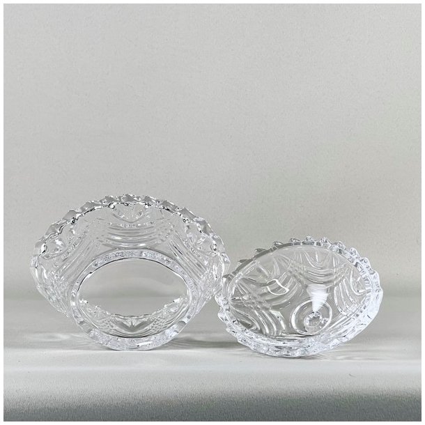 Bonbonniere - lille, let oval m/takker