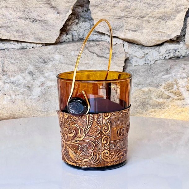 Isspand - fransk vintage, ravfarvet m/lder 