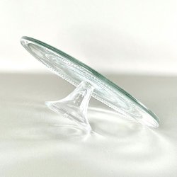 Lagkagefad - p� fod, bred swirl med riller 