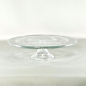 Lagkagefad - p� fod, bred swirl med riller 