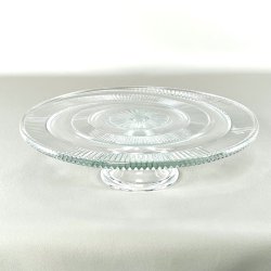 Lagkagefad - p� fod, bred swirl med riller 