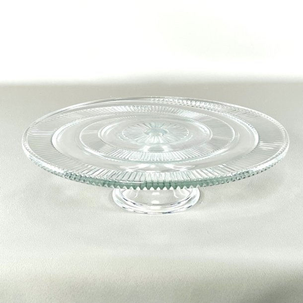 Lagkagefad - p� fod, bred swirl med riller 