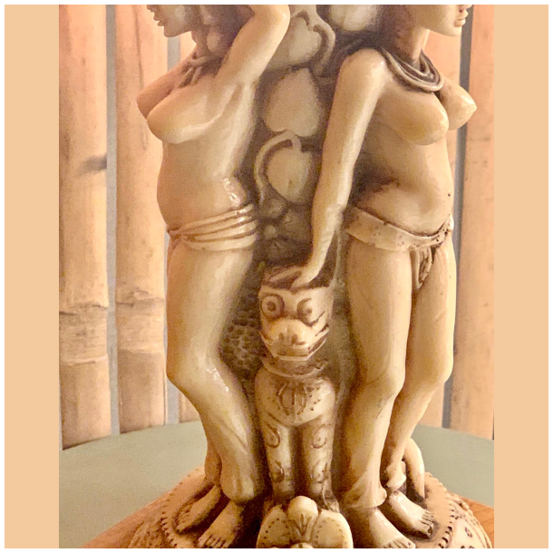 Lampe med figurer - unika