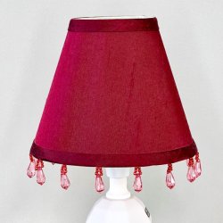 Lampeskrm - lille med perlekant