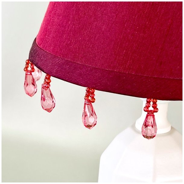 Lampeskrm - lille med perlekant