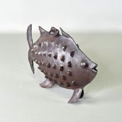 Fiskelanterne i metal