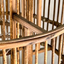 Vintage lanterne i flet med glasindsats