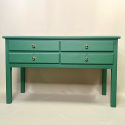 Bord med kakler og skuffer - SOLGT