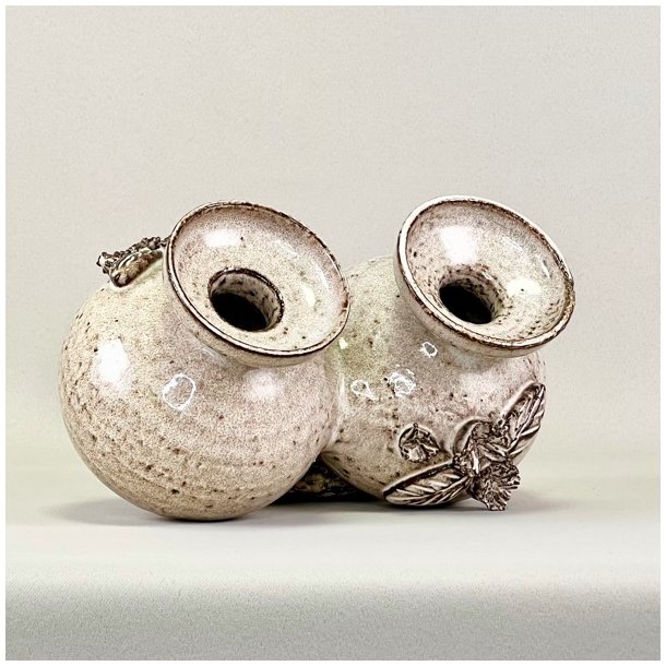 Dobbeltvase Lehmann keramik 