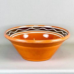 Lerfad - brndte farver