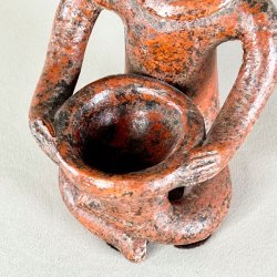 Vintage Aztec lerfigur 