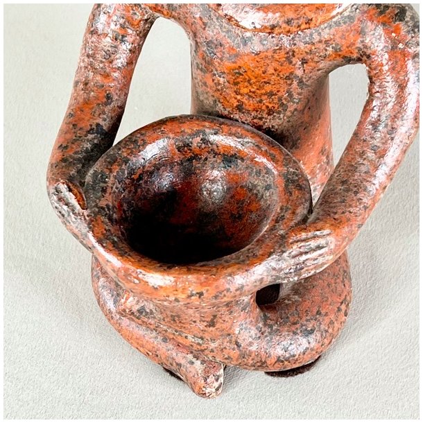 Vintage Aztec lerfigur 