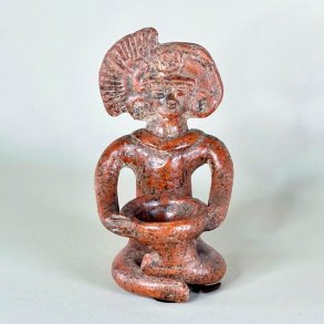 Vintage Aztec lerfigur 