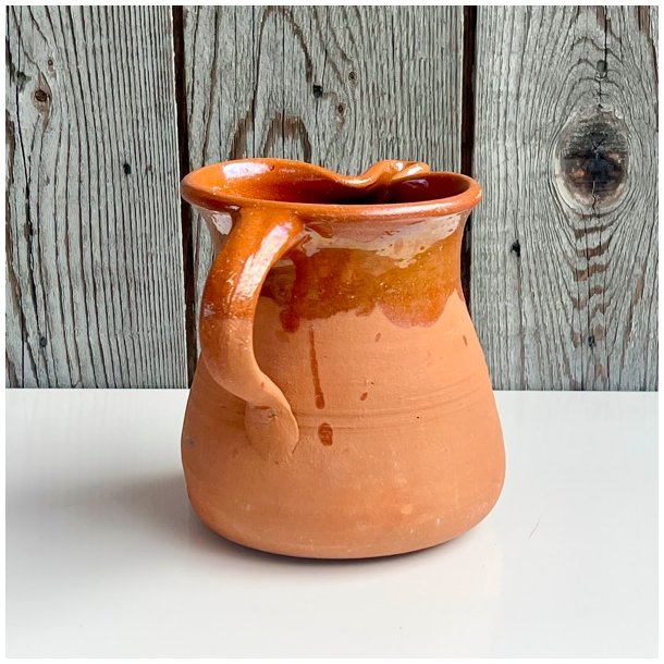 Vintage fransk kande - terracotta lertj