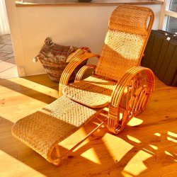 Chaiselong med skammel - SOLGT