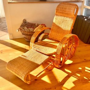 Chaiselong med skammel - SOLGT