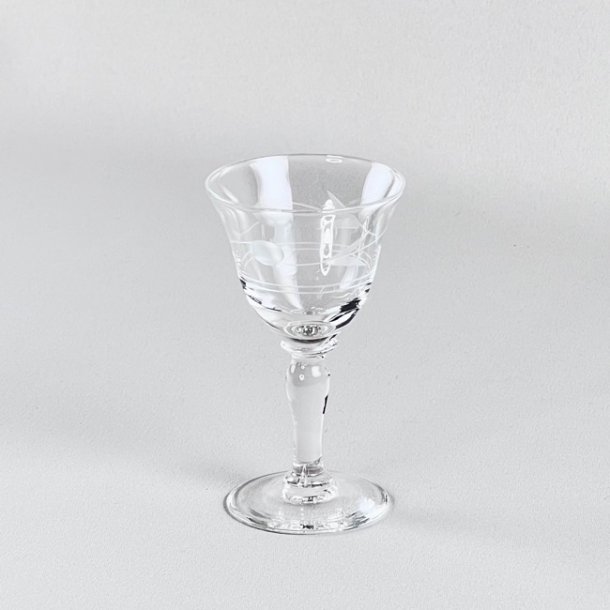 Snapseglas - vintage med graveringer (4 stk) 