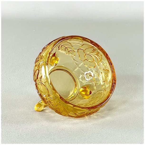 Glasskl - lille, gylden m/fdder