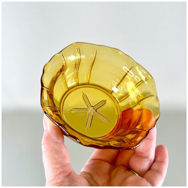 Glasskl - lille, gylden m/stjerne